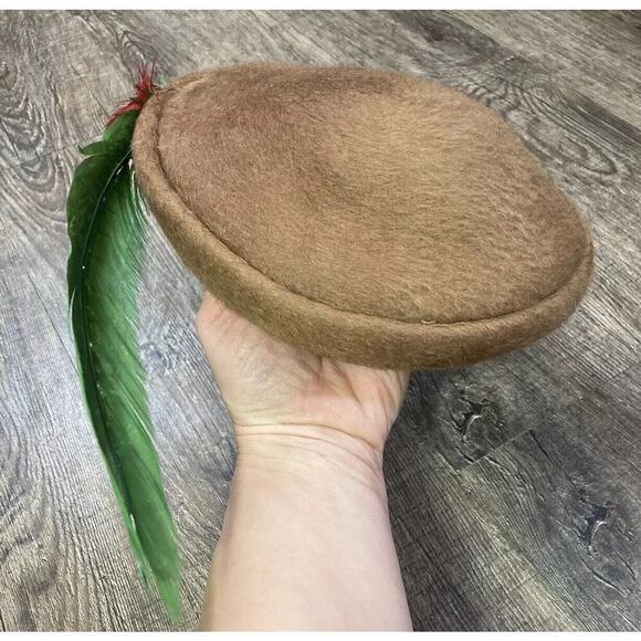 Vintage 1950’s Ladies Imported Alaskan Fur Pillbox Fascinator Hat Miss Howes - Picture 8 of 13